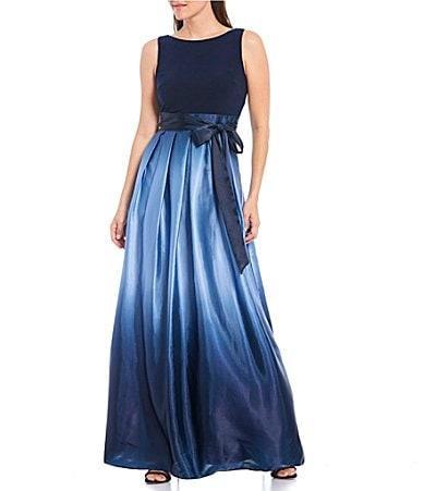 SLNY Ombr Satin Woven Gown Product Image