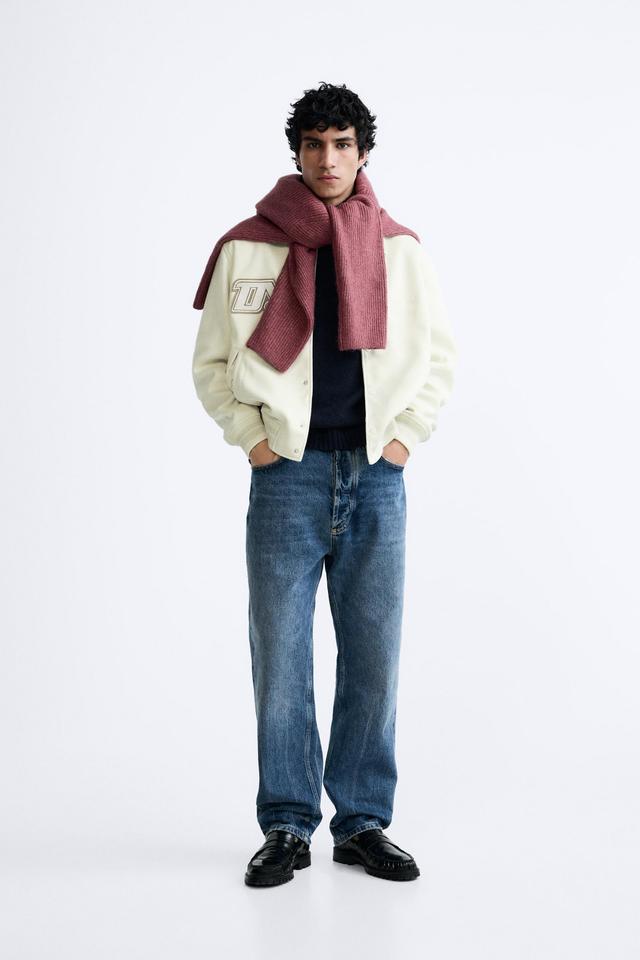 FAUX SUEDE PATCH JACKET Product Image