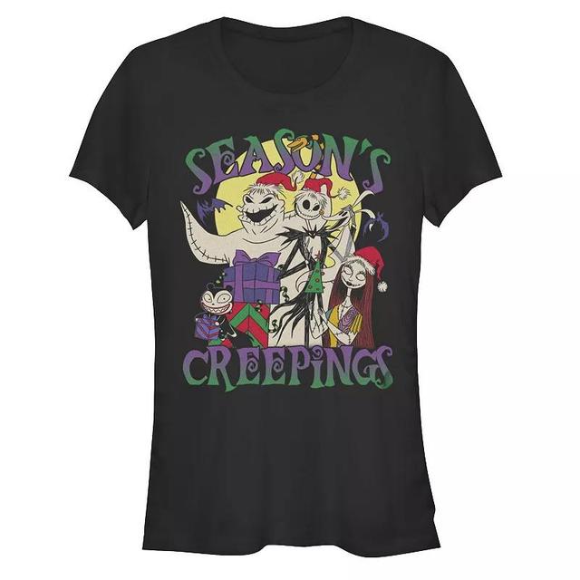 Disneys The Nightmare Before Christmas Womens Seasons Creepings Tee, Girls Product Image