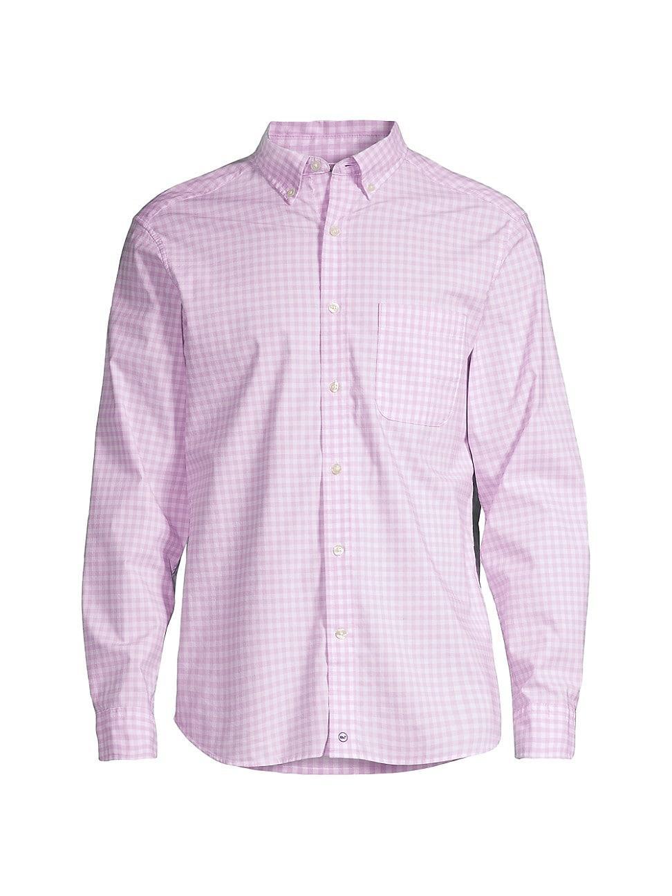 Mens On-The-Go Brrr Gingham Shirt Product Image