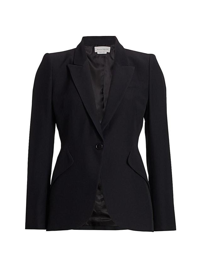 Alexander McQueen Leaf Crepe Jacket Product Image