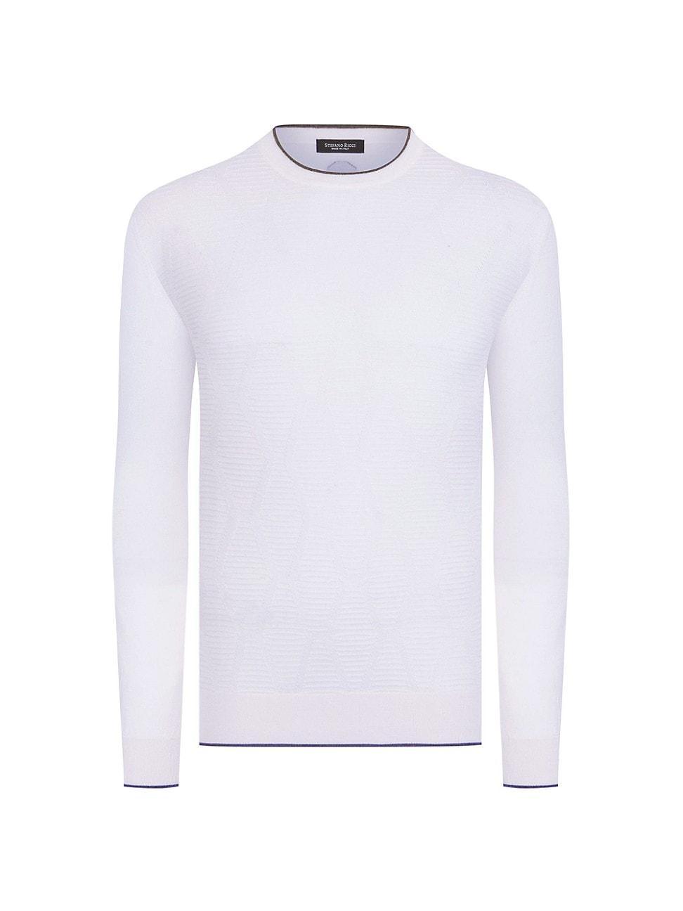 Mens Cashmere and Silk Crewneck Sweater Product Image