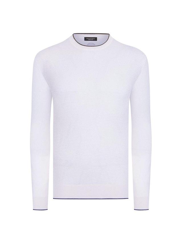 Mens Cashmere and Silk Crewneck Sweater Product Image