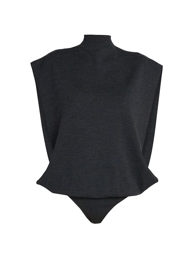 Womens Square Wool Bodysuit Product Image