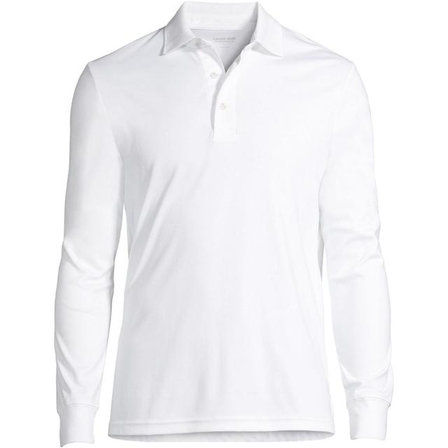 Lands End Big & Tall Long Sleeve Supima Interlock Polo Shirt Product Image