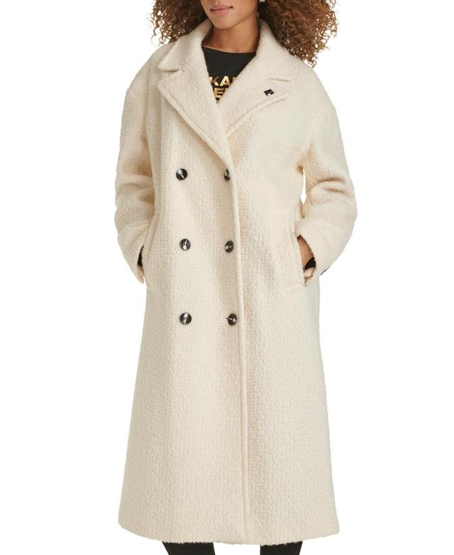 Karl Lagerfeld Paris Womens Double-Breasted Overcoat, Created for Macys Product Image