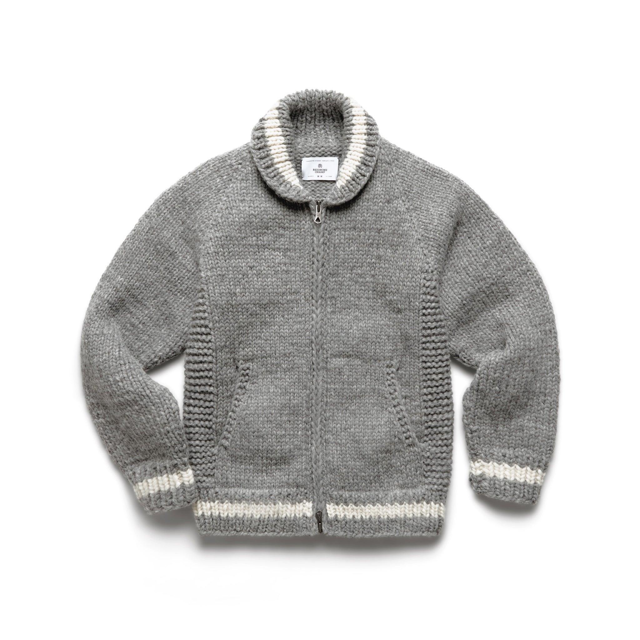 Handknit Varsity Sweater Male Product Image