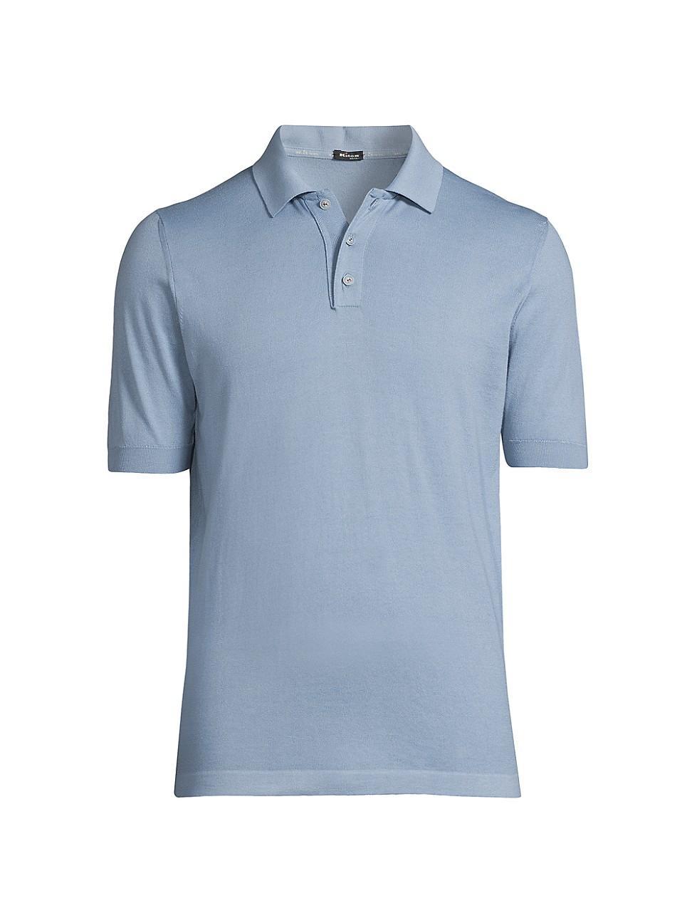 Mens Basic Cotton Polo Shirt Product Image