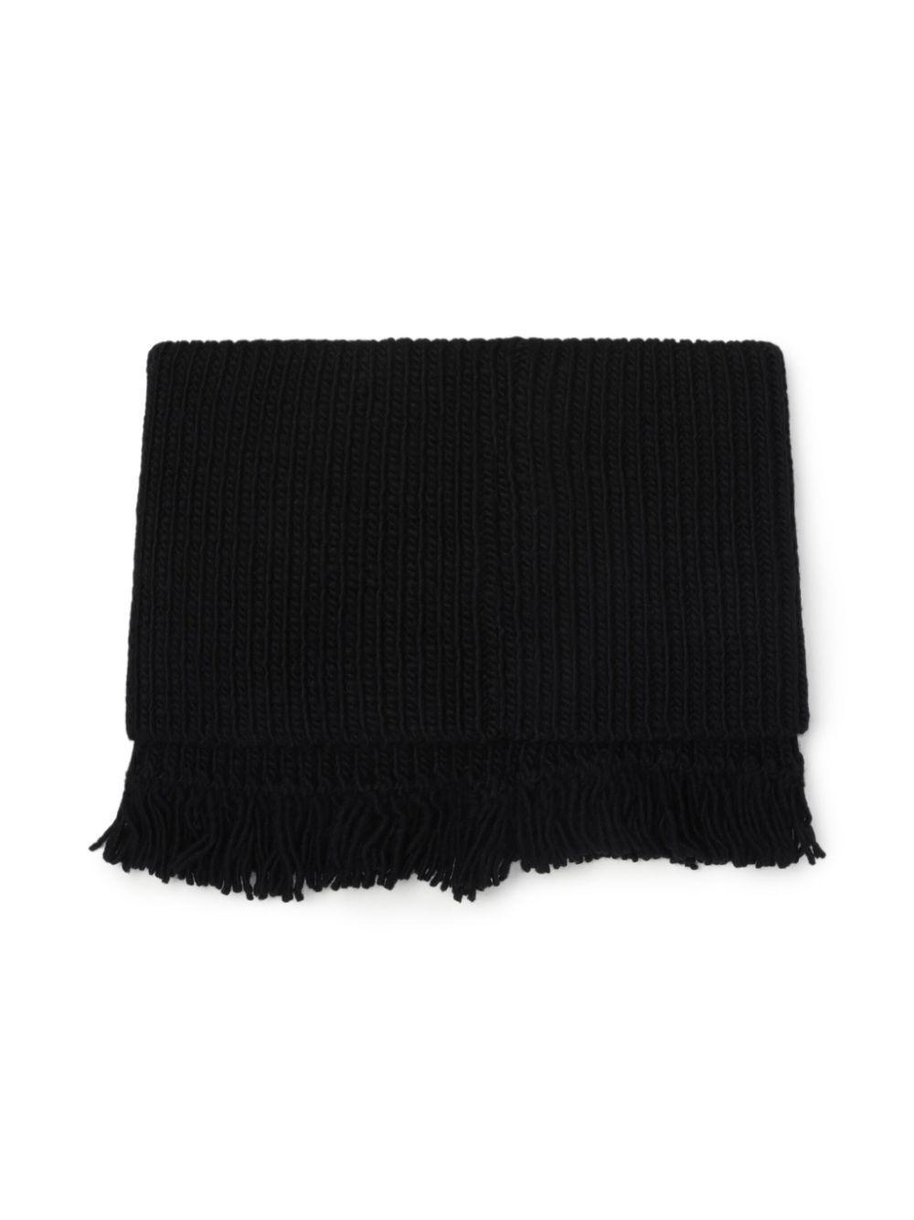 OUR LEGACY Fringe-detailing Scarf In Black Product Image