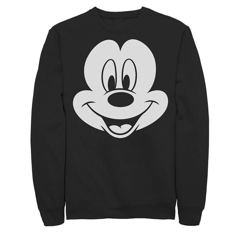 Disneys Mickey Mouse Large Face Mens Sweatshirt Product Image