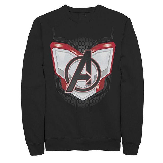 Mens Marvel Avengers Endgame Quantum Suit Armor Symbol Sweatshirt Product Image