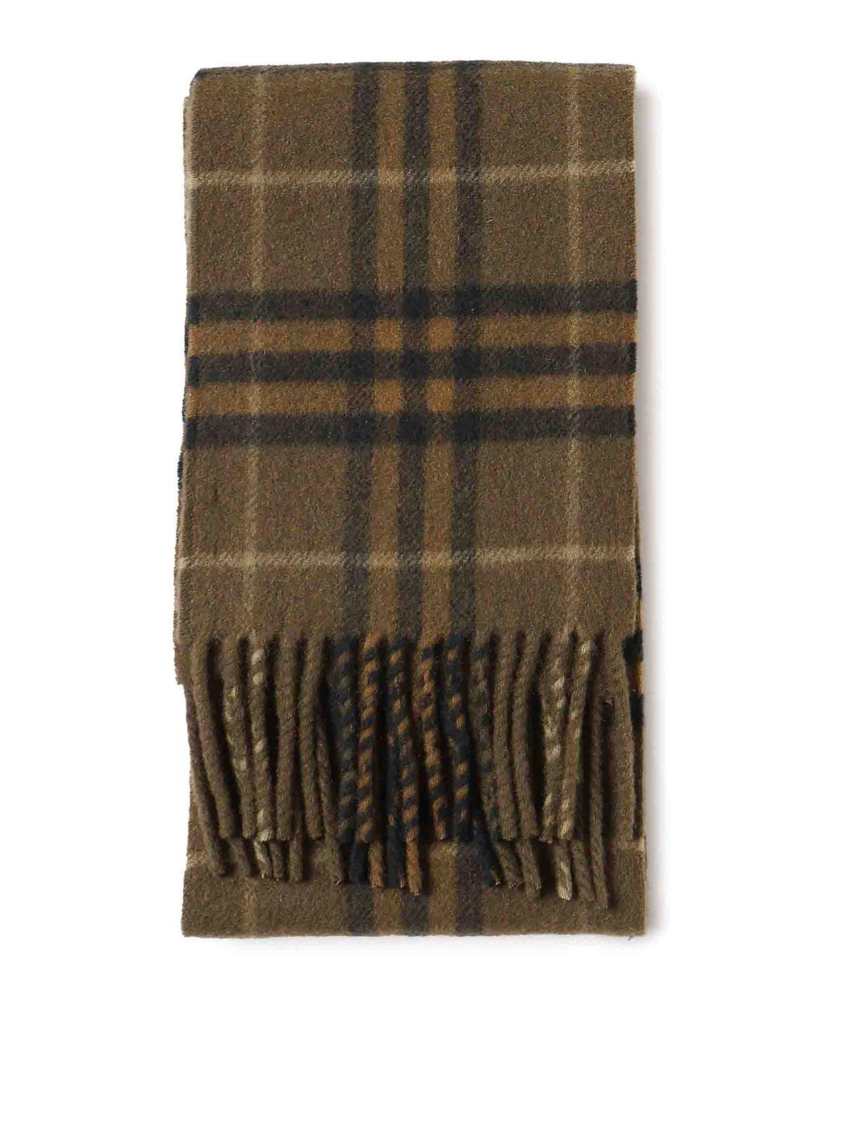 BURBERRY Cashmere Scarf In Black Product Image