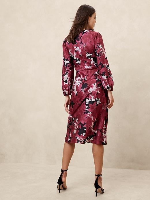 Silky Column Midi Dress Product Image