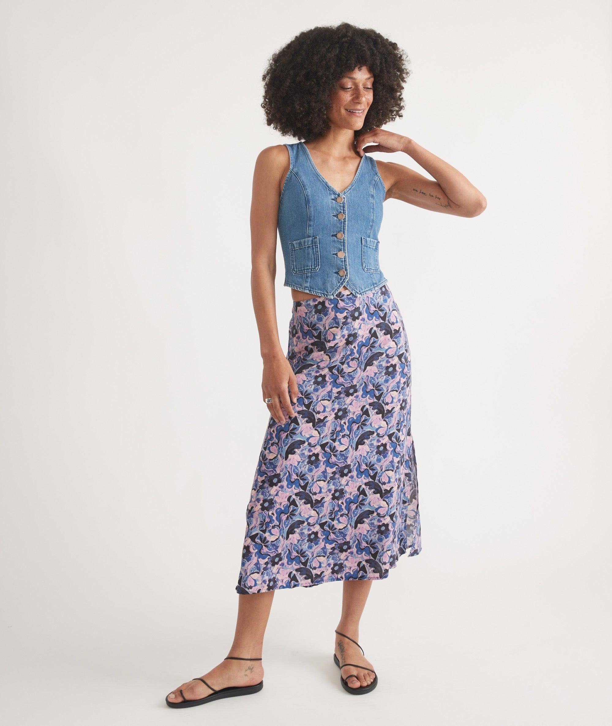 Ryan Slip Midi Skirt Product Image