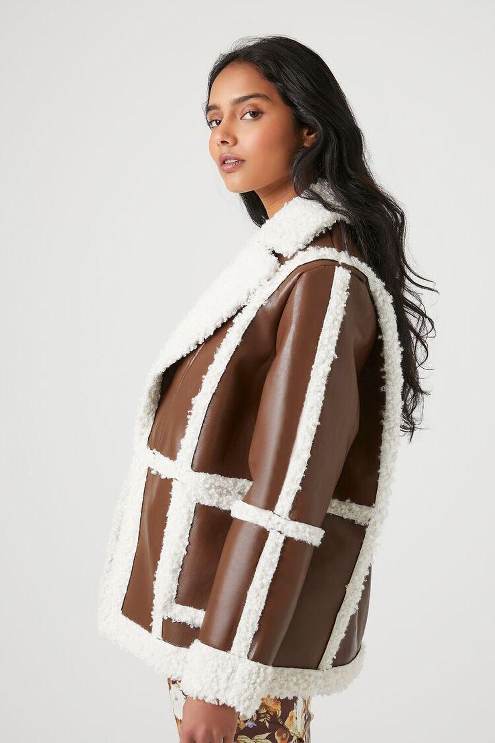 Faux Shearling-Trim Coat | Forever 21 Product Image