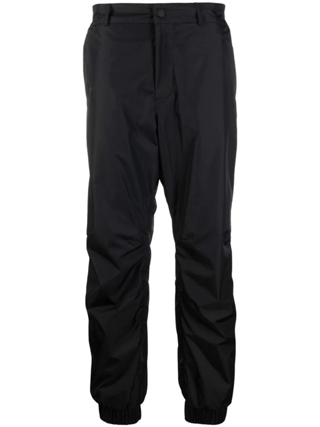 Cuffed Straight-leg Trousers In Nero Product Image