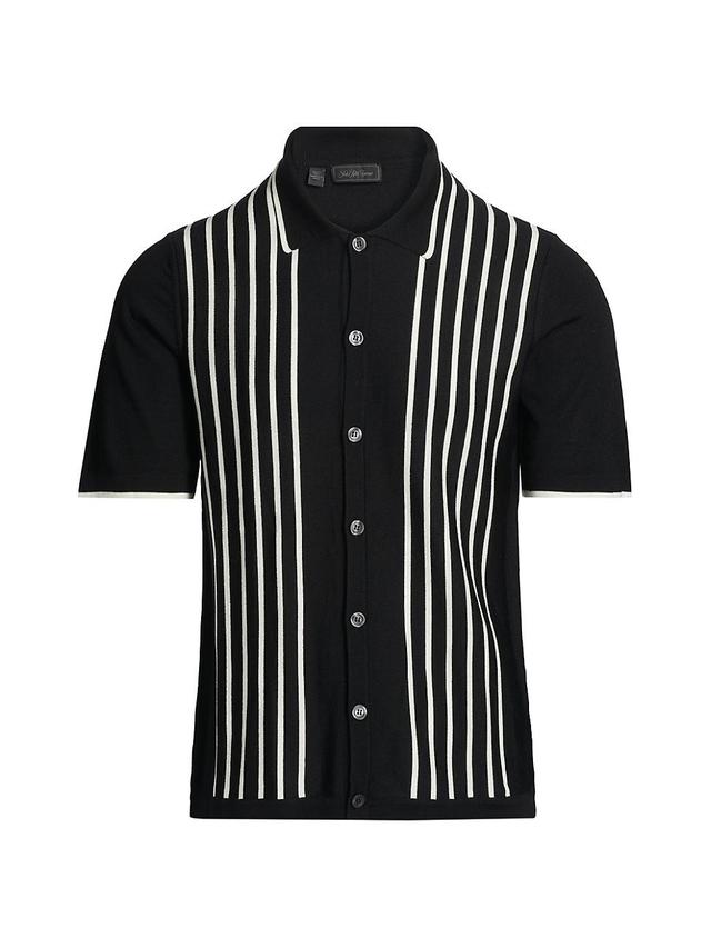 Mens COLLECTION Striped Merino Wool Shirt Product Image