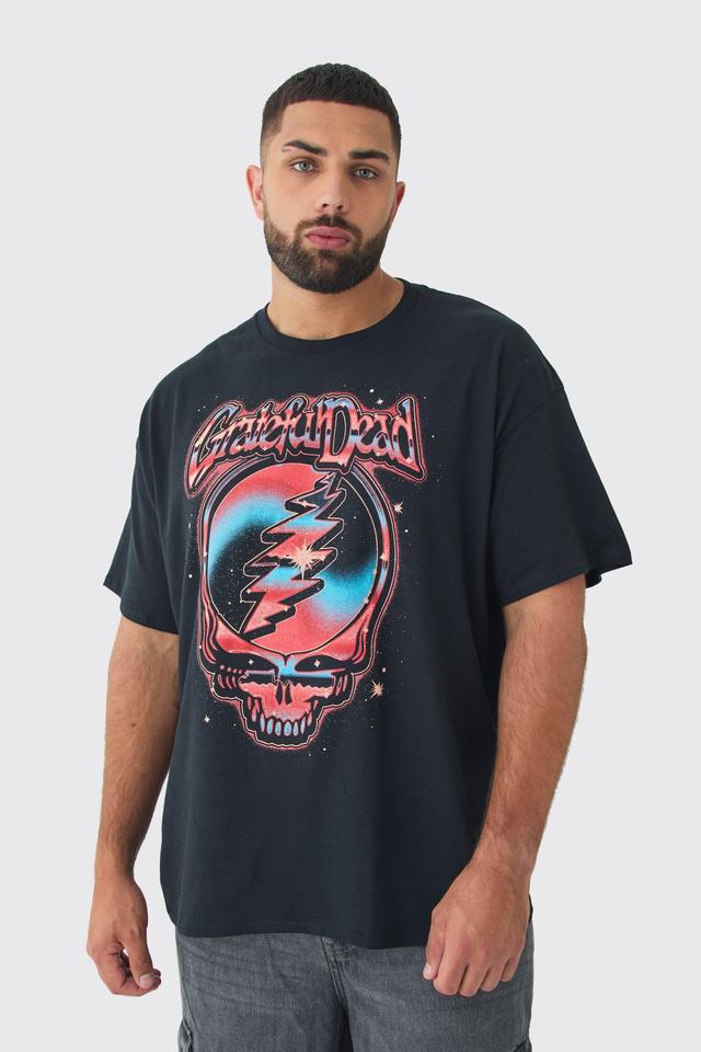 Plus Grateful Dead License Print T-shirt | boohooMAN USA Product Image