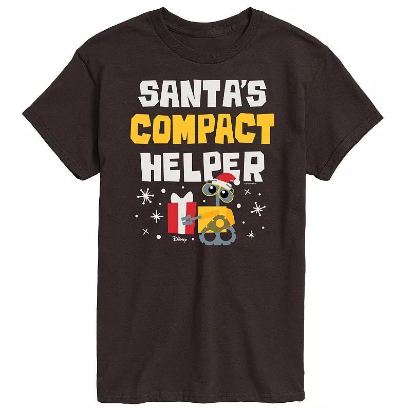 Disney / Pixars WALL-E Mens Santas Compact Helper Graphic Tee Blue Product Image