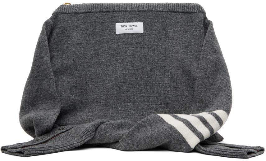 Gray 4-bar Sweater Bag In Grey Product Image