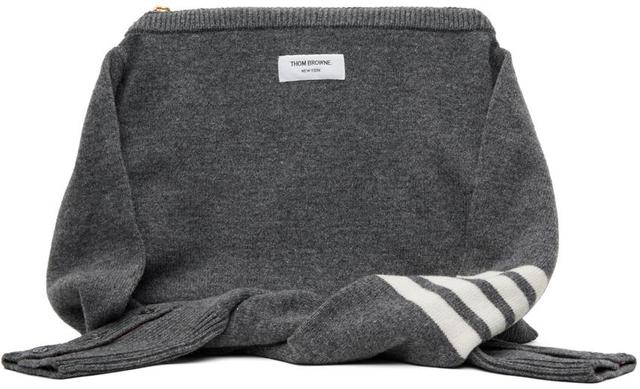 Gray 4-bar Sweater Bag In Grey Product Image