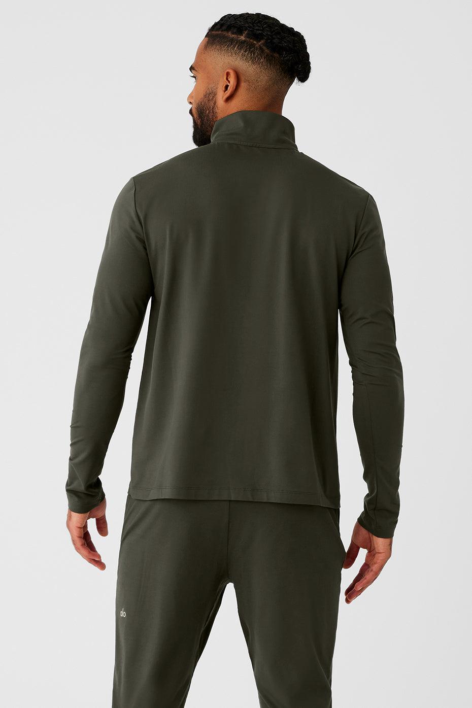 Conquer 1/4 Zip Reform Long Sleeve - Stealth Green Product Image