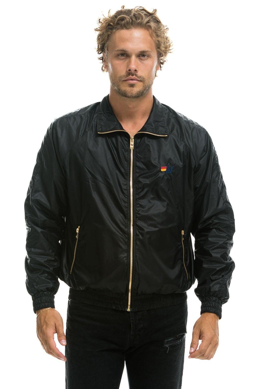 MEN'S BASIC WINDBREAKER - BLACK Male Product Image