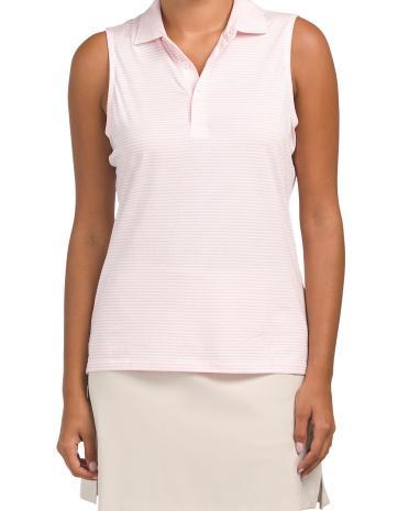 Pima Cotton Sleeveless Polo For Women Product Image