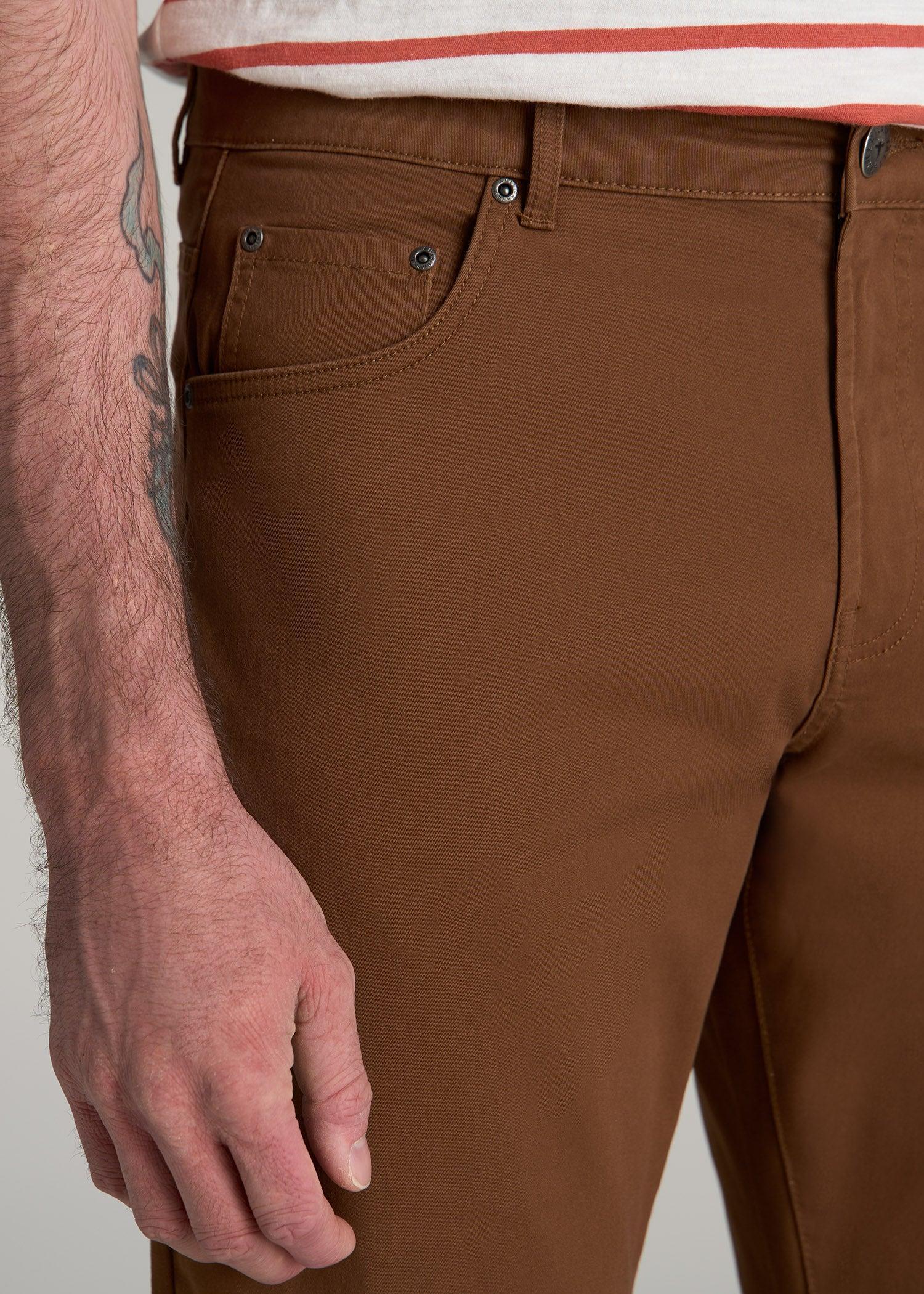 J1 STRAIGHT Leg Five-Pocket Pants for Tall Men in Nutshell Male Product Image