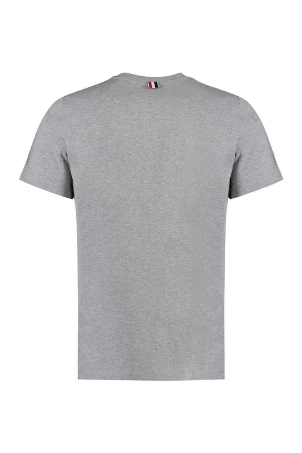 THOM BROWNE T-shirt  Men In Grey Product Image