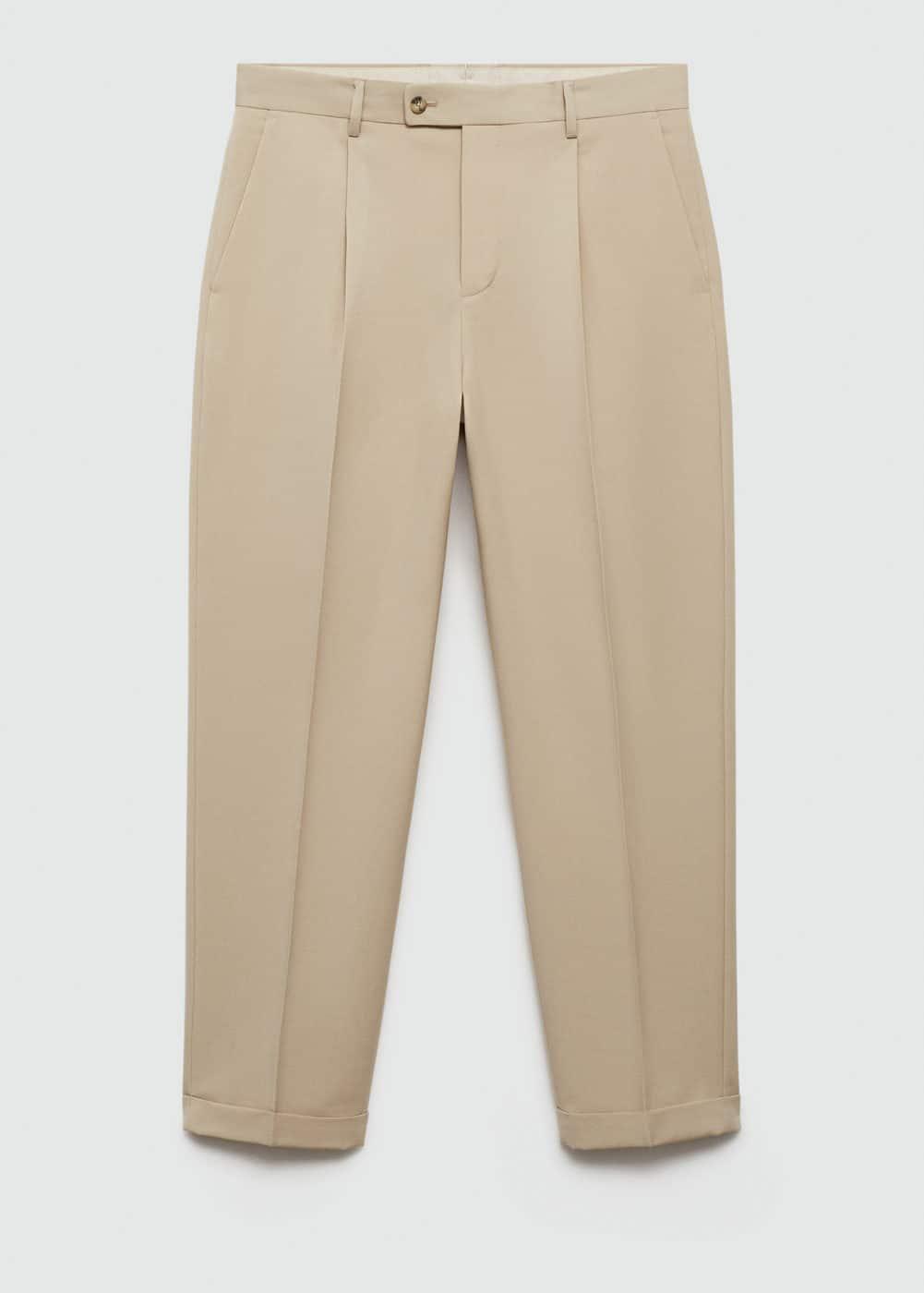 MANGO MAN - Regular fit suit pants beigeMen Product Image