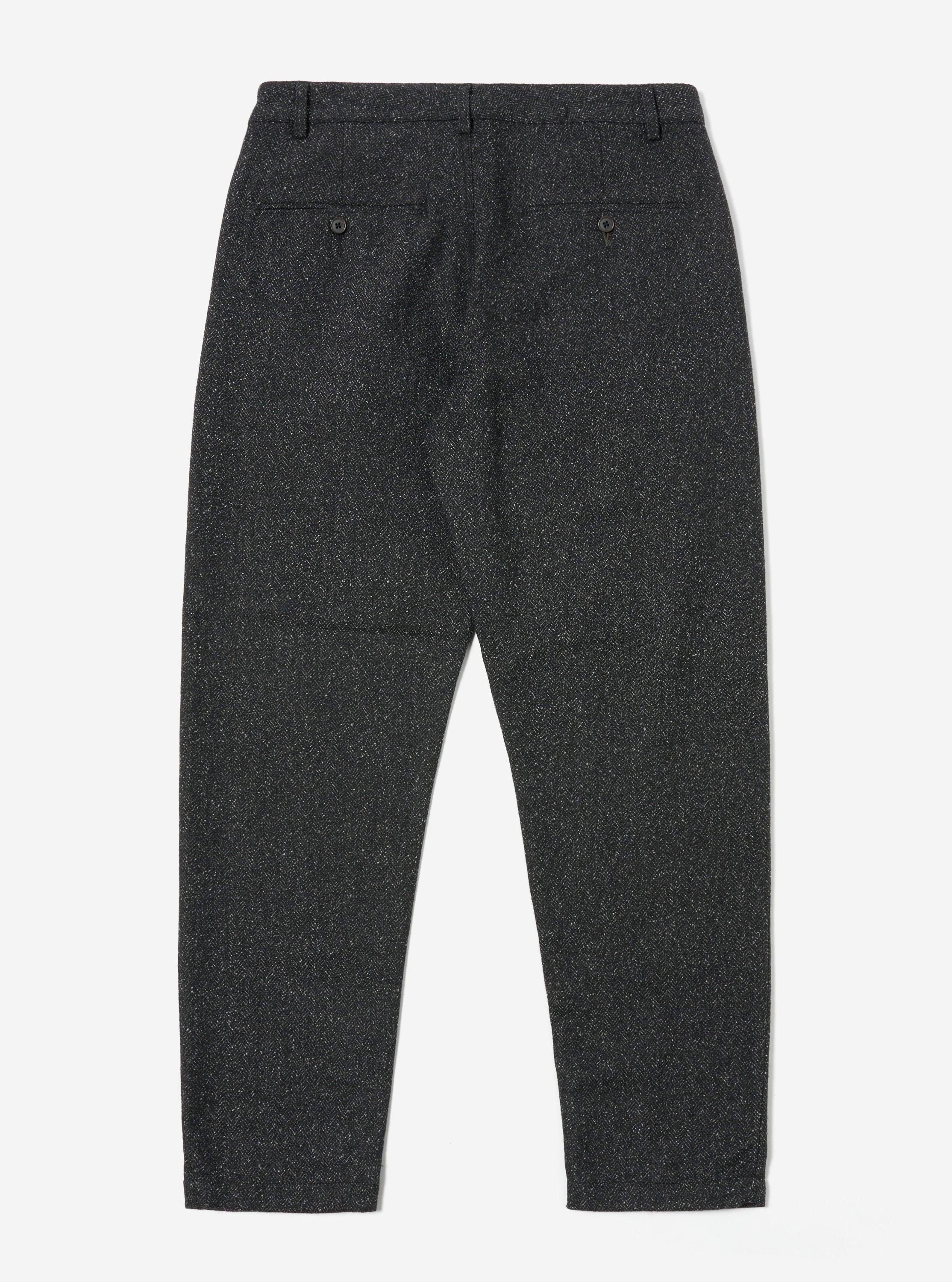 Universal Works Military Chino in Black Levisham Wool Mix Product Image