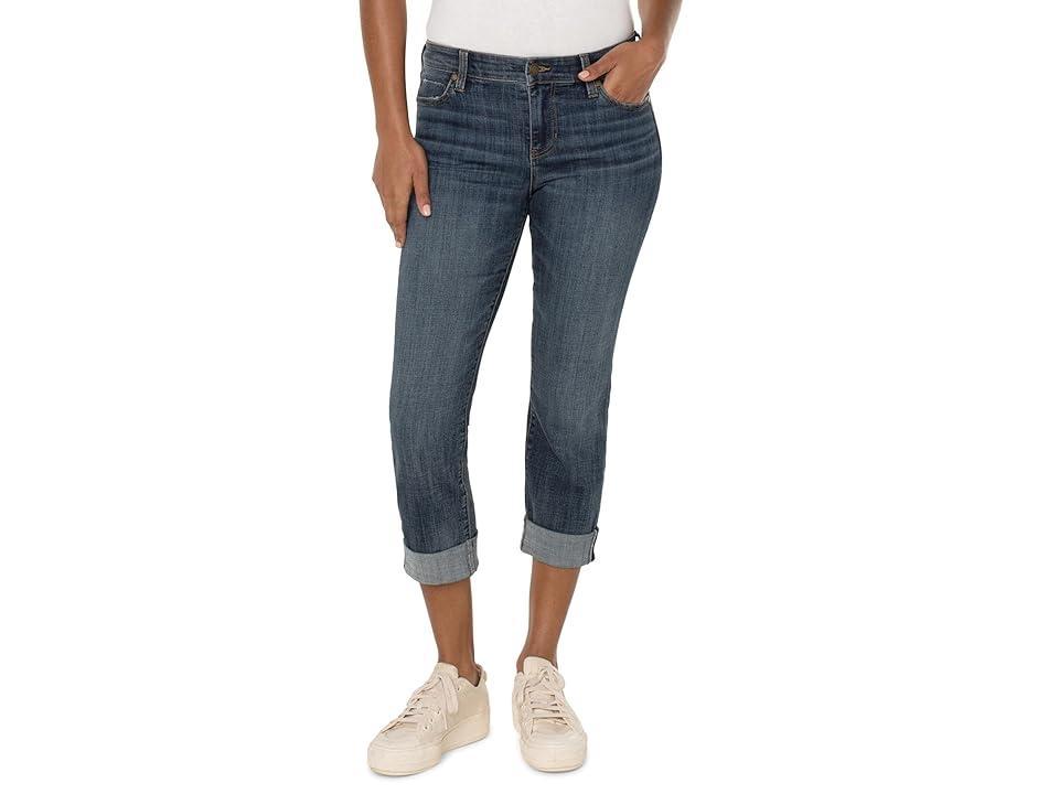 Liverpool Los Angeles Charlie Cuffed Mid Rise Crop Slim Jeans Product Image