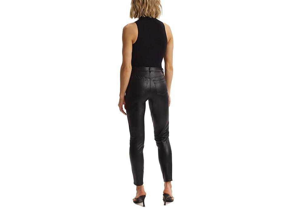 Womens Mid-Rise Faux Leather Skinny Pants Product Image