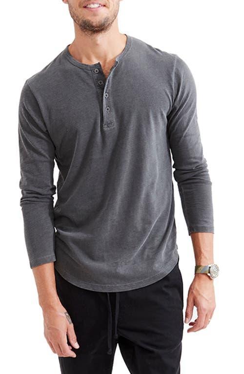 Goodlife Sun-Faded Long Sleeve Slub Scallop Henley Product Image