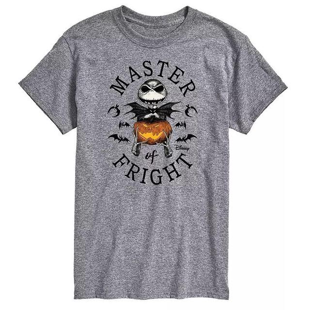 Disneys The Nightmare Before Christmas Mens Master Fright Graphic Tee Athletic Grey Product Image