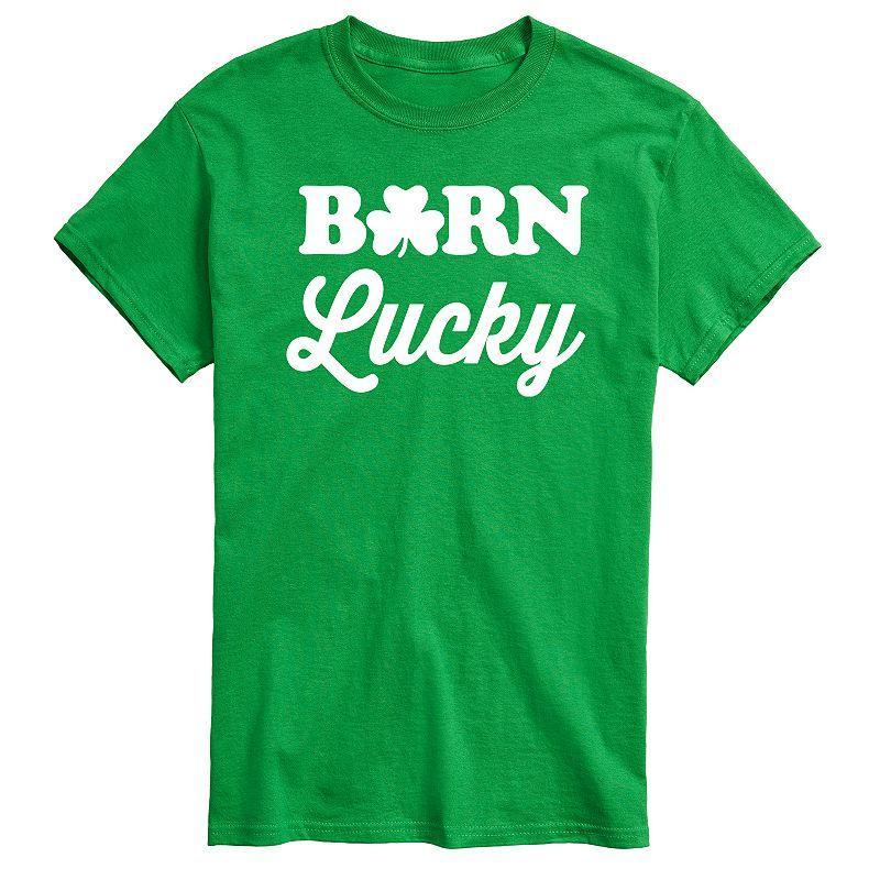 Big & Tall Born Lucky Tee, Mens Product Image