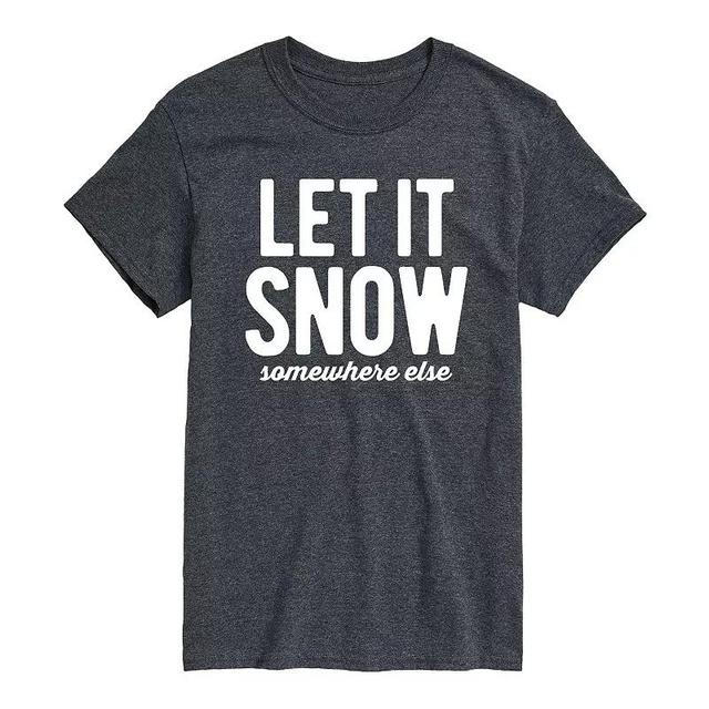 Mens Let It Snow Somewhere Else Tee Product Image