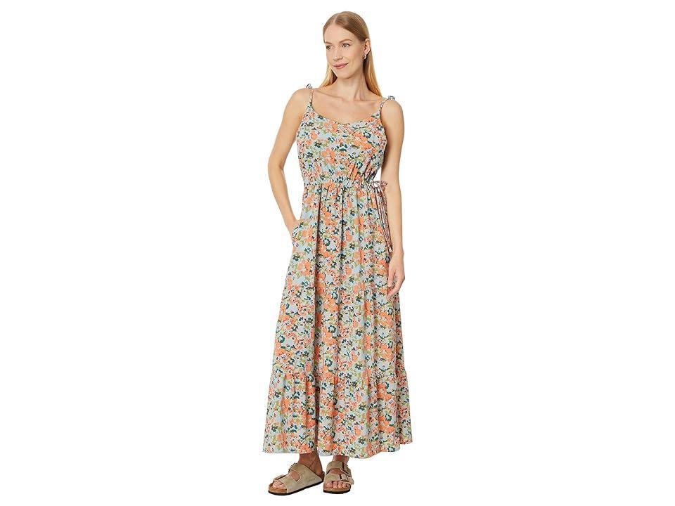 Toad&Co Sunkissed Tiered Sleeveless Dress (Papaya Geranium Print) Women's Dress Product Image