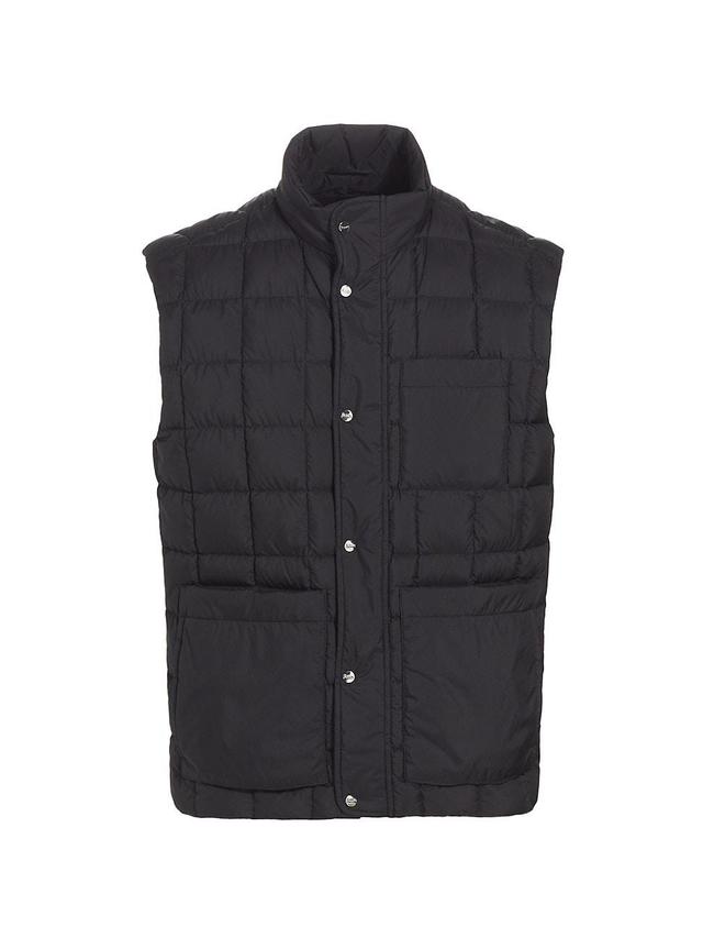 Mens Ecoage Square Quilted Nylon Down Vest Product Image