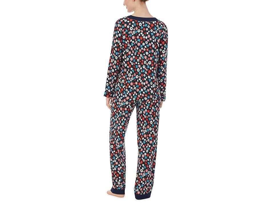 Kate Spade New York Modal Span Long PJ Set (Autumn Ditsy) Women's Pajama Sets Product Image