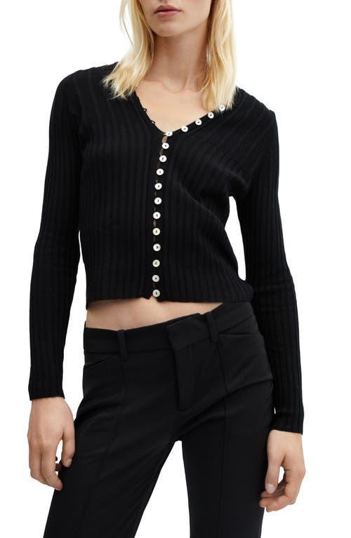 MANGO Rib Cardigan Product Image