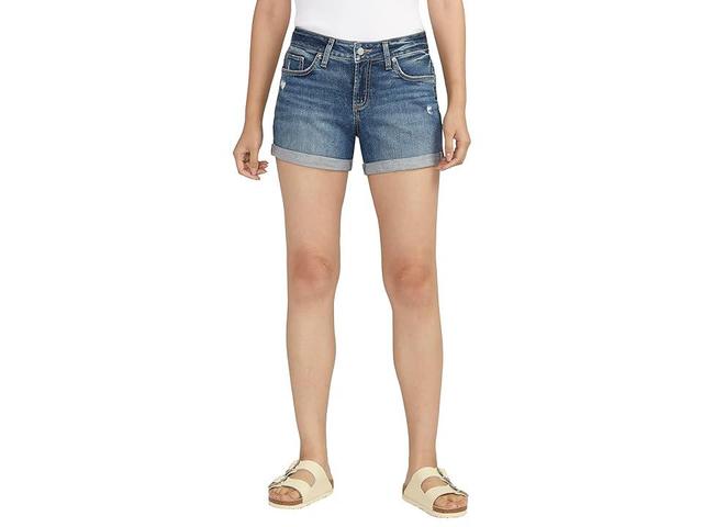 Silver Jeans Co. Suki Shorts L53962EKC381 (Indigo) Women's Jumpsuit & Rompers One Piece Product Image