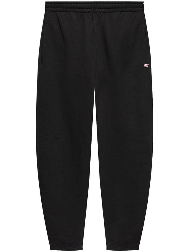 Logo-patch Cotton Track Pants In Black Product Image