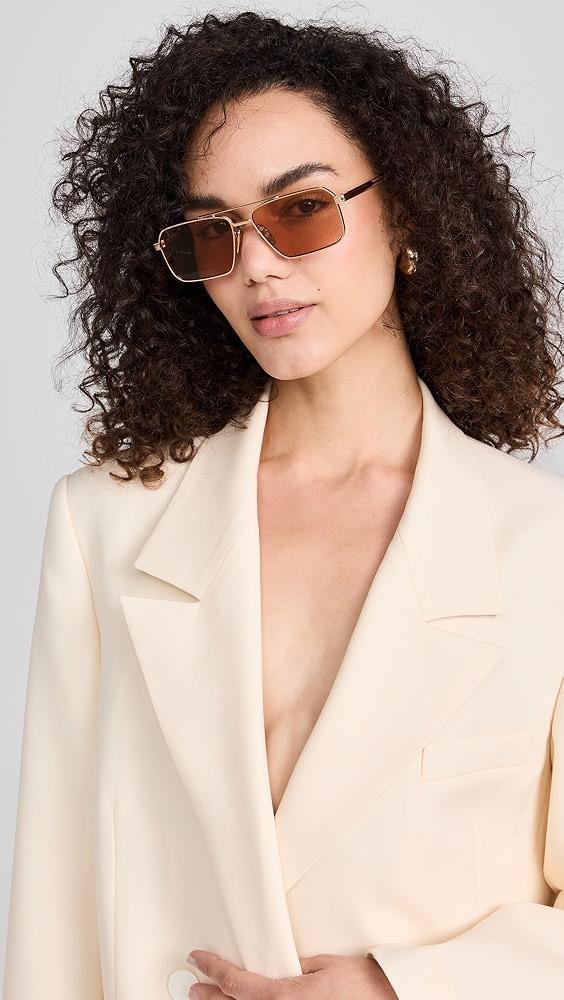 Prada Prada PR A57S Rectangular Sunglasses | Shopbop Product Image