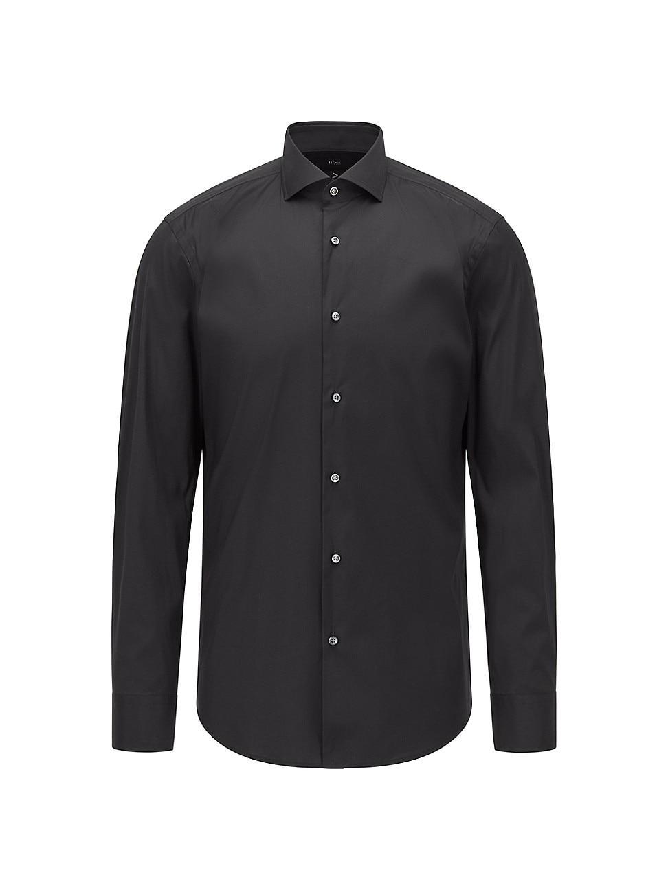 Mens Slim-Fit Shirt In Easy-Iron Cotton-Blend Poplin Product Image