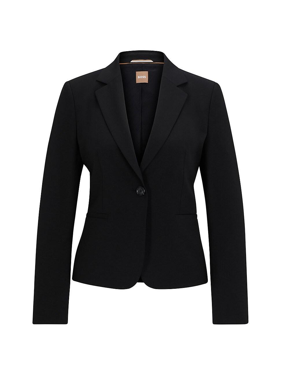 Womens Slim-Fit Jacket In Virgin Wool Product Image