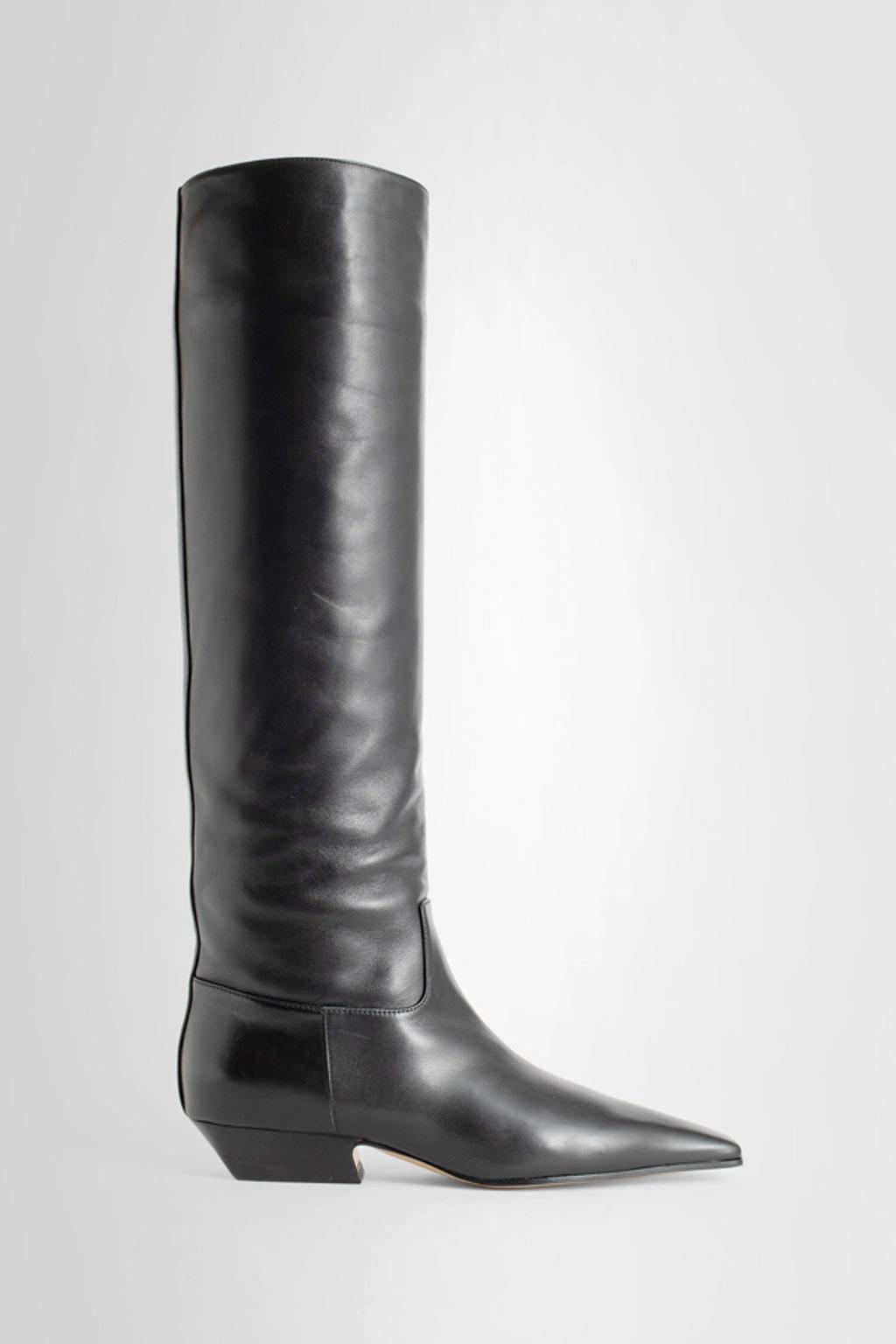 Black The Marfa Knee-high Leather Boots Product Image