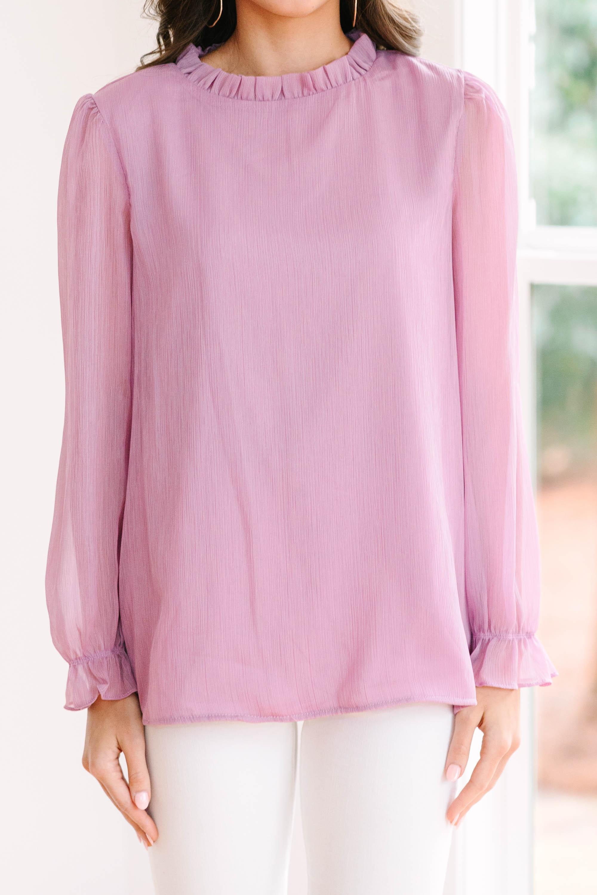 Dream Of The Day Lavender Purple Blouse Female Product Image