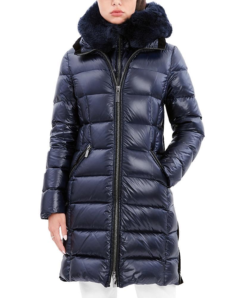 Dawn Levy Kat Shearling Trim Down Puffer Coat Product Image